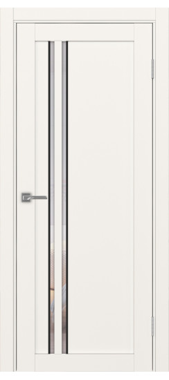 Межкомнатная дверь Турин_525АПС.121 молдинг алюм.чёрн.60  Бежевый