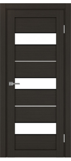 Межкомнатная дверь Турин_526АПП.122 молдинг алюм.чёрн.40  Венге FL