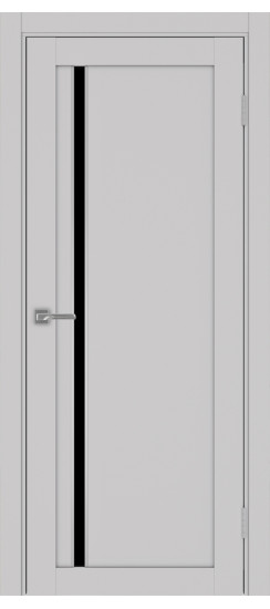 Межкомнатная дверь Турин_527АПС.121 молдинг алюм.хром.35  Пепельный