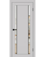 Турин_522AПП.212 молдинг алюм.чёрн. ЭКО-шпон Пепельный