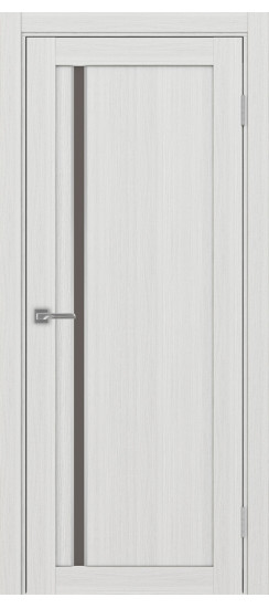 Межкомнатная дверь Турин_527АПС.121 молдинг алюм.хром.35  Ясень серебристый