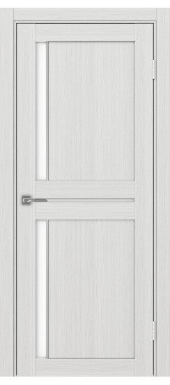 Межкомнатная дверь Турин_523АПП.221 молдинг алюм.хром.60  Ясень серебристый