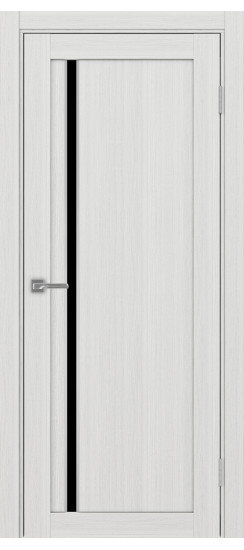 Межкомнатная дверь Турин_527АПС.121 молдинг алюм.хром.35  Ясень серебристый