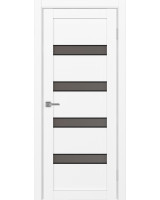 Турин_505AПC.12 молдинг алюм.чёрн. ЭКО-шпон Белый снежный