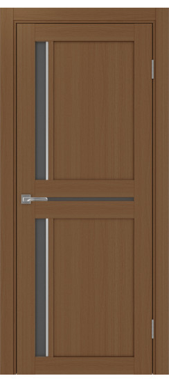 Межкомнатная дверь Турин_523АПС.221 молдинг алюм.хром.60  Орех NL