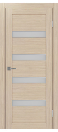 Межкомнатная дверь Турин_505AПC.12 молдинг алюм.хром.30  Дуб беленый FL
