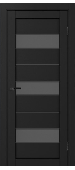 Межкомнатная дверь Турин_526АПС.122 молдинг алюм.чёрн.40  Антрацит