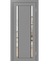 Турин_522AПП.212 молдинг алюм.чёрн. ЭКО-шпон Серый