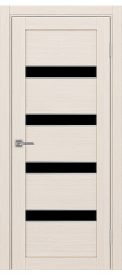 Межкомнатная дверь Турин_505AПC.12 молдинг алюм.хром.30  Ясень перламутровый