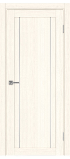 Межкомнатная дверь Турин_522AПП.111 молдинг алюм.хром.60  Ясень светлый