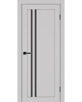 Турин_525АПС.121 молдинг алюм.чёрн. ЭКО-шпон Пепельный