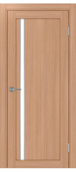 Межкомнатная дверь Турин_527АПС.121 молдинг алюм.хром.35  Ясень тёмный