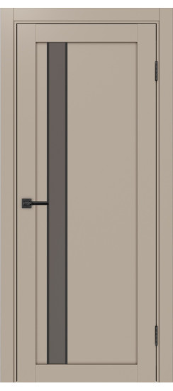 Межкомнатная дверь Турин_528AПС.121 молдинг алюм.чёрн.60  Мокко