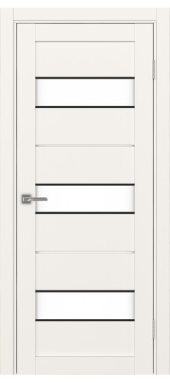 Межкомнатная дверь Турин_526АПС.122 молдинг алюм.чёрн.40  Бежевый