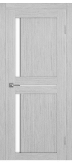 Межкомнатная дверь Турин_523АПП.221 молдинг алюм.хром.60  Дуб серый FL