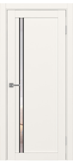 Межкомнатная дверь Турин_527АПС.121 молдинг алюм.чёрн.35  Бежевый