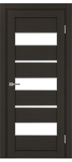 Межкомнатная дверь Турин_526АППmax.122 молдинг алюм.хром.40  Венге FL