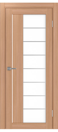 Межкомнатная дверь Турин_524АСС.22 молдинг алюм.хром.60  Ясень тёмный