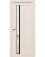 Турин_528AПП.121 молдинг алюм.чёрн. ЭКО-шпон Ясень перламутровый