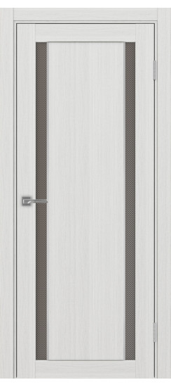 Межкомнатная дверь Турин_522АПС.212 молдинг алюм.хром.60  Ясень серебристый