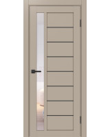 Турин_554АПП.21 молдинг алюм.чёрн. ЭКО-шпон Мокко