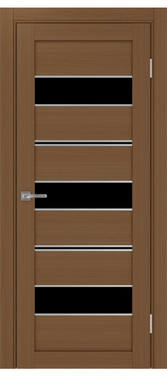 Межкомнатная дверь Турин_526АППmax.122 молдинг алюм.хром.40  Орех NL