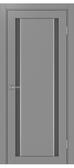 Межкомнатная дверь Турин_522АПС.212 молдинг алюм.хром.60  Серый