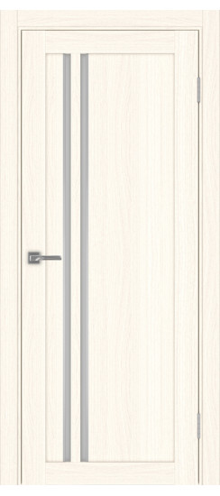 Межкомнатная дверь Турин_525АПС.121 молдинг алюм.хром.60  Ясень светлый