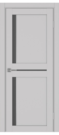 Межкомнатная дверь Турин_523АПС.221 молдинг алюм.хром.60  Пепельный