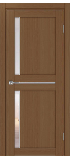 Межкомнатная дверь Турин_523АПС.221 молдинг алюм.хром.60  Орех NL