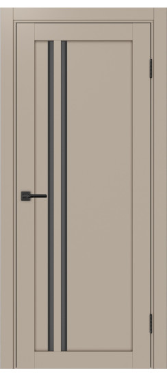 Межкомнатная дверь Турин_525АПС.121 молдинг алюм.чёрн.60  Мокко