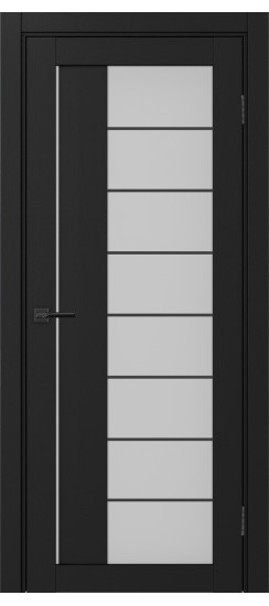 Межкомнатная дверь Турин_524АСС.22 молдинг алюм.чёрн.60  Антрацит