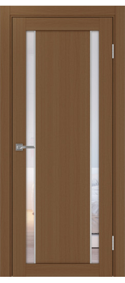 Межкомнатная дверь Турин_522АПС.212 молдинг алюм.хром.60  Орех NL