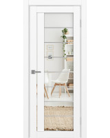 Турин_524АСС.22 молдинг алюм.хром ЭКО-шпон Белый снежный