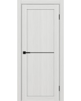 Турин_502АПП.11 молдинг алюм.чёрн. ЭКО-шпон Ясень серебристый