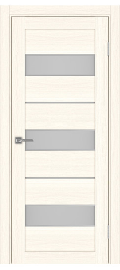 Межкомнатная дверь Турин_526АПС.122 молдинг алюм.хром.40  Ясень светлый