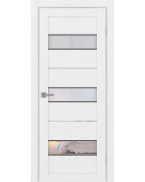 Турин_526АПС.122 молдинг алюм.чёрн. ЭКО-шпон Белый лёд