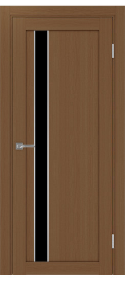 Межкомнатная дверь Турин_528AПП.121 молдинг алюм.хром.60  Орех NL