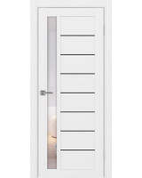 Турин_554АПП.21 молдинг алюм.чёрн. ЭКО-шпон Белый лёд