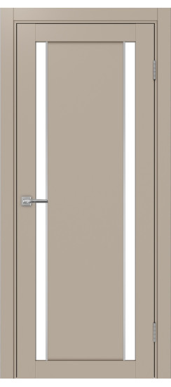 Межкомнатная дверь Турин_522AПП.212 молдинг алюм.хром.60  Мокко