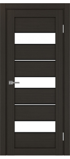 Межкомнатная дверь Турин_526АППmax.122 молдинг алюм.чёрн.40  Венге FL