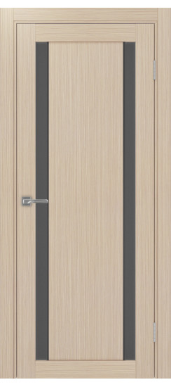 Межкомнатная дверь Турин_522АПС.212 молдинг алюм.чёрн.60  Дуб беленый FL