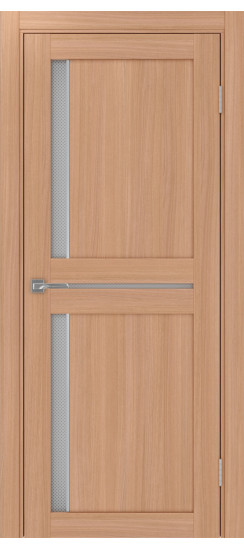 Межкомнатная дверь Турин_523АПС.221 молдинг алюм.хром.60  Ясень тёмный