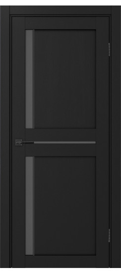 Межкомнатная дверь Турин_523АПС.221 молдинг алюм.чёрн.60  Антрацит