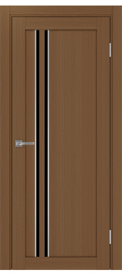 Межкомнатная дверь Турин_525АПС.121 молдинг алюм.хром.60  Орех NL
