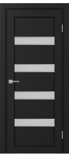 Межкомнатная дверь Турин_505AПC.12 молдинг алюм.хром.30  Антрацит