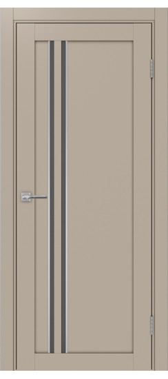 Межкомнатная дверь Турин_525АПС.121 молдинг алюм.хром.60  Мокко