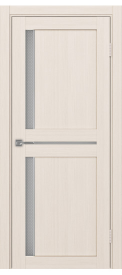 Межкомнатная дверь Турин_523АПС.221 молдинг алюм.хром.60  Ясень перламутровый