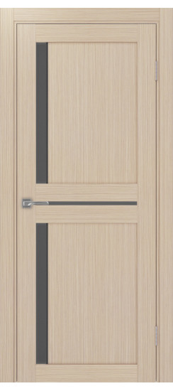 Межкомнатная дверь Турин_523АПС.221 молдинг алюм.чёрн.60  Дуб беленый FL