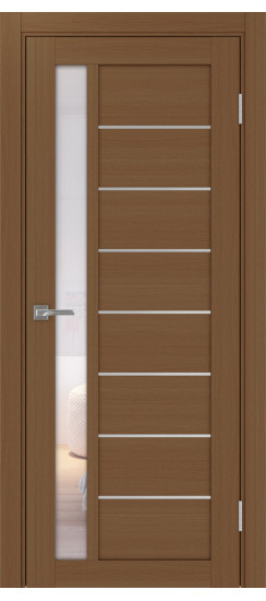 Межкомнатная дверь Турин_554АПП.21 молдинг алюм.хром.60  Орех NL